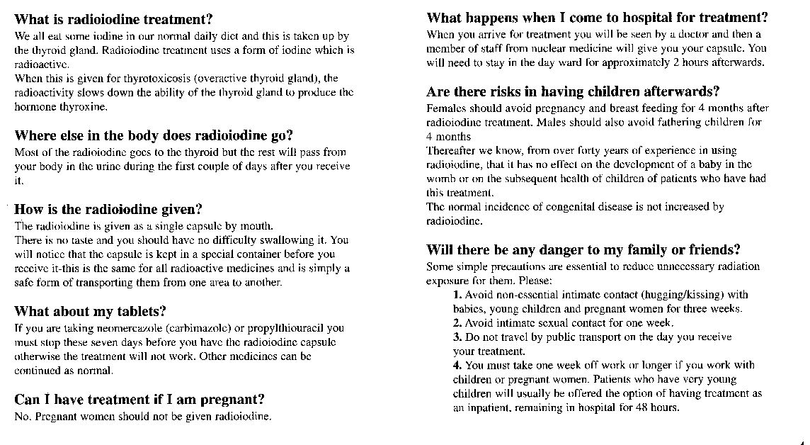 Graves' disease, pregnancy, radioiodine and opthalmopathy