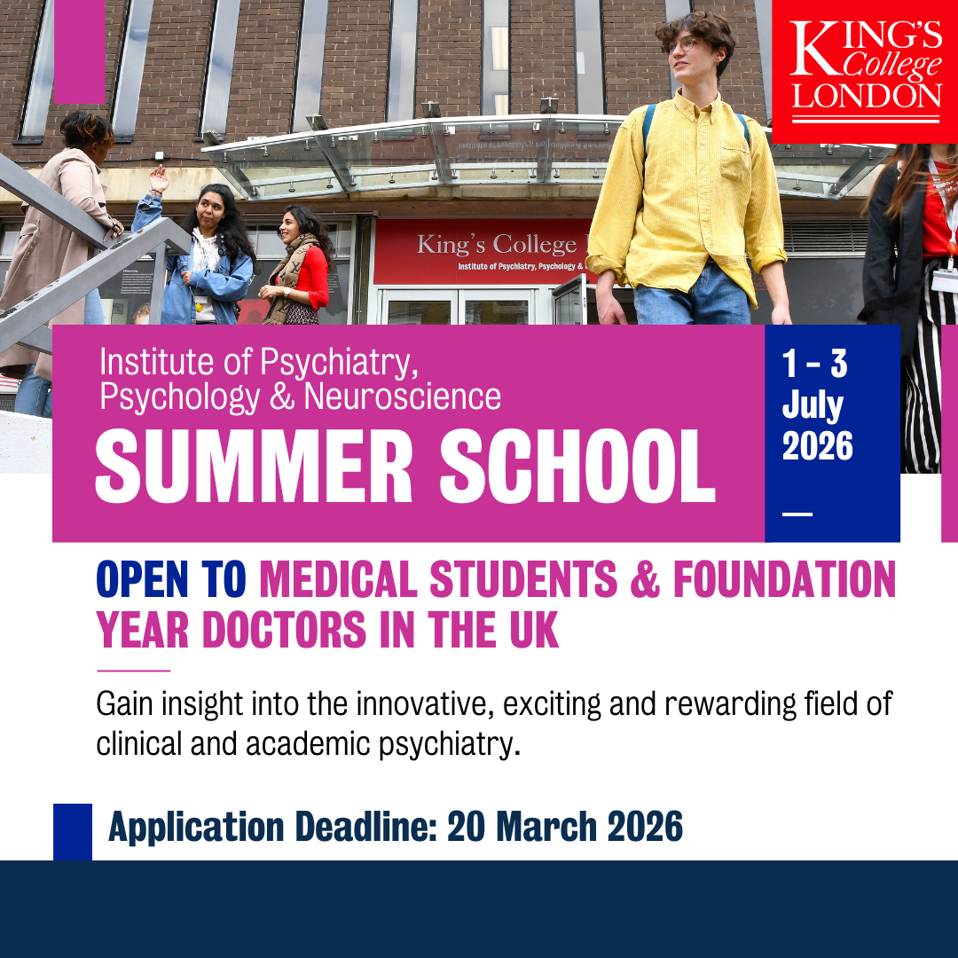 Institute of Psychiatry, Psychology & Neuroscience - Summer School 2026.png